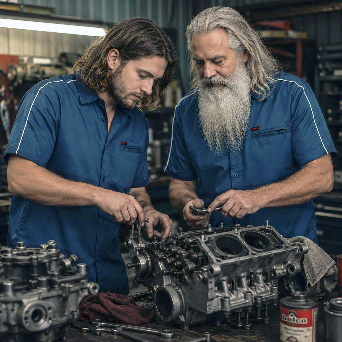 Milwaukee Motorcycle Clothing Co. Men's Mechanic Button Up Shirt