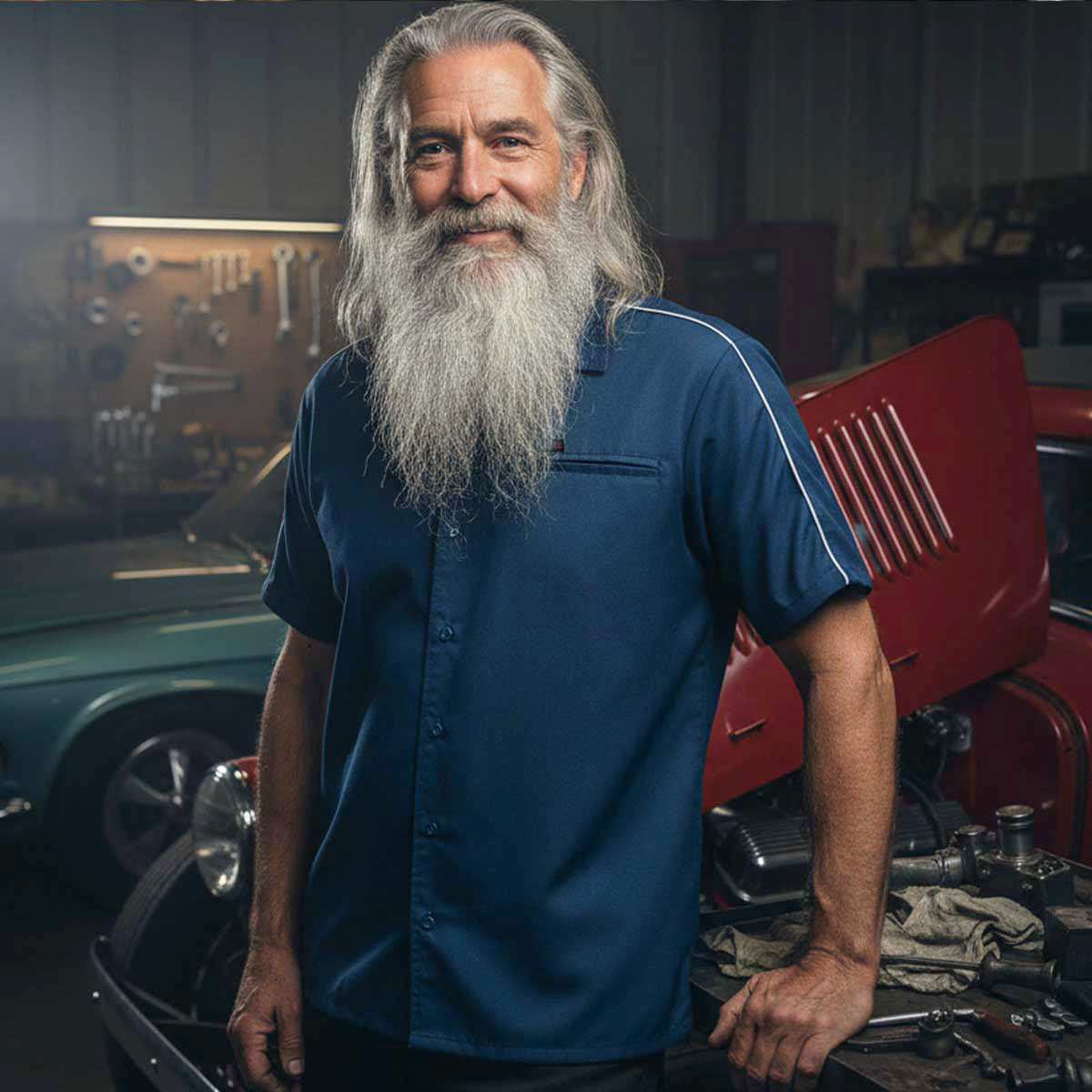 Milwaukee Motorcycle Clothing Co. Men's Mechanic Button Up Shirt
