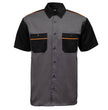 MMCC Men’s SwitchGear Mechanic Work Shirt - Short Sleeve Button Up Shop - 50/50 Cotton Poly Blend - MDM11654