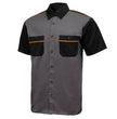 MMCC Men’s SwitchGear Mechanic Work Shirt - Short Sleeve Button Up Shop - 50/50 Cotton Poly Blend - MDM11654