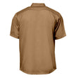 MMCC Men's Khaki Super Duty Classic Mechanic Button Up Shirt - 2 Chest Pockets - Microfiber Panel - MDM11664