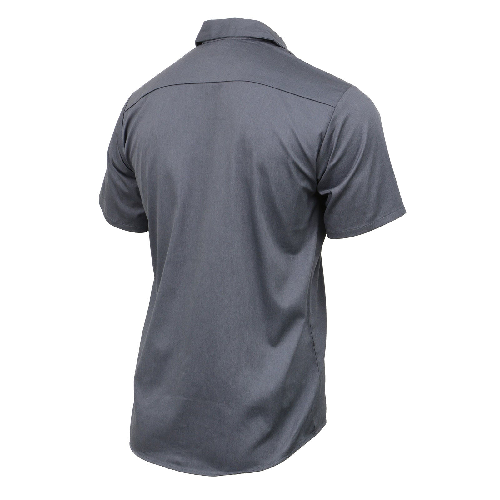 Milwaukee Leather MDM11668 Men's Grey Button-Up Heavy-Duty Work