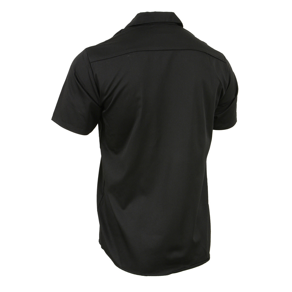 Milwaukee Leather MDM11669 Men's Black Button-Up Heavy-Duty Work