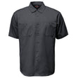 MMCC Men's Charcoal Super Duty Classic Mechanic Work Shirt - 2 Chest Pockets - Microfiber Panel - MDM11687