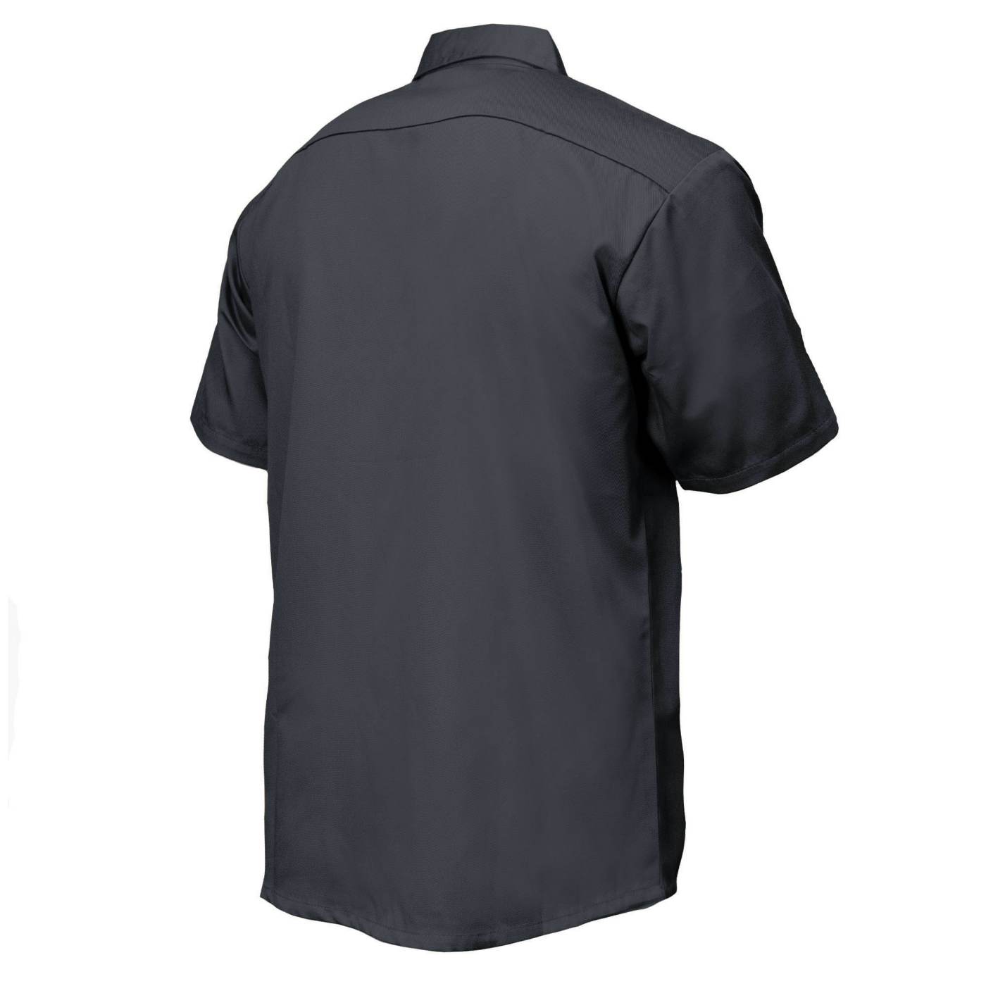 MMCC Men's Charcoal Super Duty Classic Mechanic Work Shirt - 2 Chest Pockets - Microfiber Panel - MDM11687