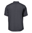 MMCC Men's Charcoal Super Duty Classic Mechanic Work Shirt - 2 Chest Pockets - Microfiber Panel - MDM11687
