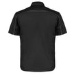 MMCC Men's Slipstream Black/Grey Mechanic Work Shirt - 100% Cotton w/ Microfiber Panel - MDM11689