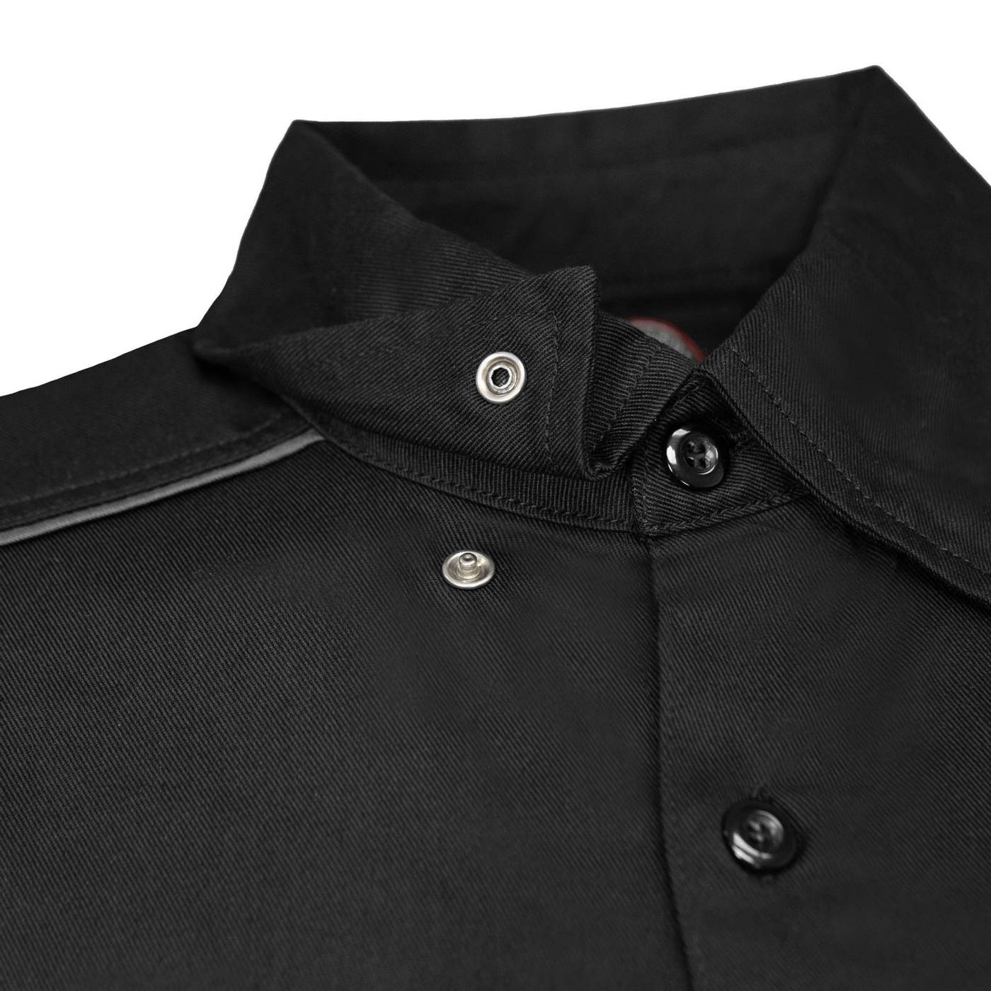 MMCC Men's Slipstream Black/Grey Mechanic Work Shirt - 100% Cotton w/ Microfiber Panel - MDM11689