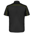 MMCC Men's Slipstream Black/Green Mechanic Work Shirt - 100% Cotton w/ Microfiber Panel - MDM11690