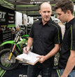 MMCC Men's Slipstream Black/Green Mechanic Work Shirt - 100% Cotton w/ Microfiber Panel - MDM11690