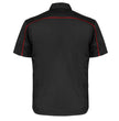 MMCC Men's Slipstream Black/Red Mechanic Work Shirt - 100% Cotton w/ Microfiber Panel - MDM11691