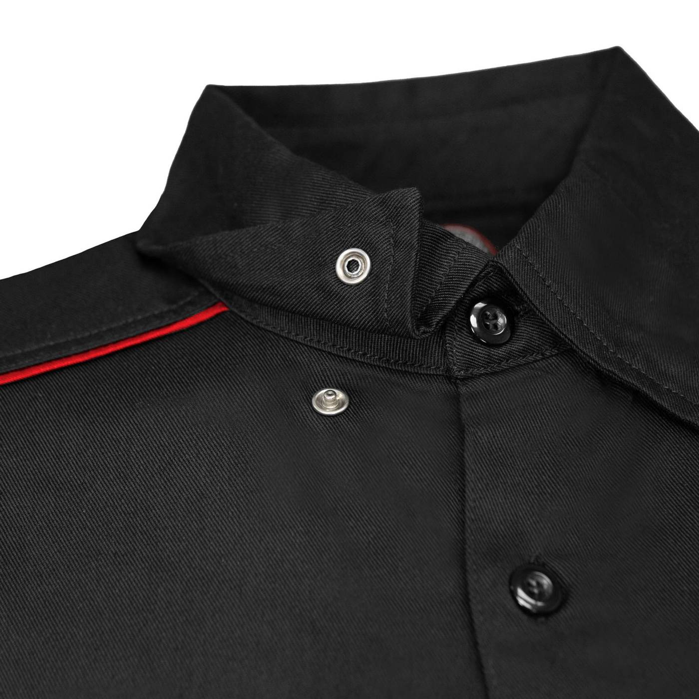 MMCC Men's Slipstream Black/Red Mechanic Work Shirt - 100% Cotton w/ Microfiber Panel - MDM11691
