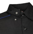 MMCC Men's Slipstream Black/Royal Blue Mechanic Work Shirt - 100% Cotton w/ Microfiber Panel - MDM11692
