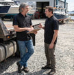 MMCC Men's Slipstream Black/Royal Blue Mechanic Work Shirt - 100% Cotton w/ Microfiber Panel - MDM11692