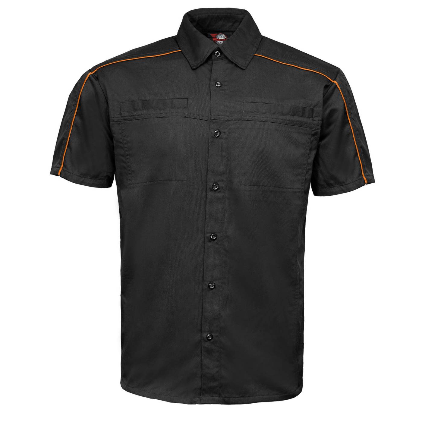 MMCC Men's Slipstream Black/Orange Mechanic Work Shirt - 100