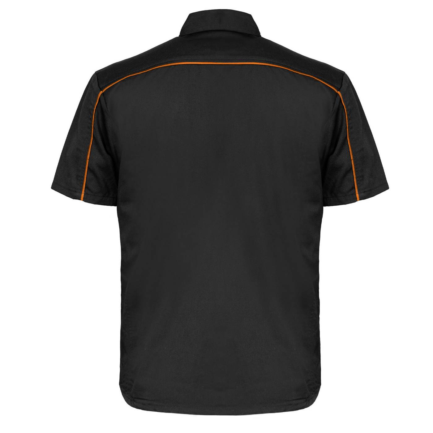 MMCC Men's Slipstream Black/Orange Mechanic Work Shirt - 100