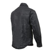 Milwaukee Leather MDM1603 Men’s Black Waxy Coated Snap Front Shirt