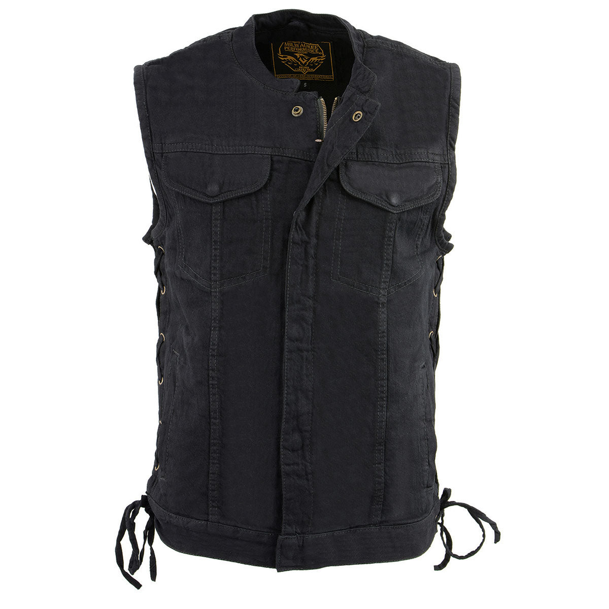 Milwaukee Leather MDM3002 Men's 'Covert' Black Denim Club Style