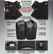 Milwaukee Leather MDM3006 Men's 'Brute' Black Denim and Black Leather Club Style Vest w/ Hidden Dual Closure