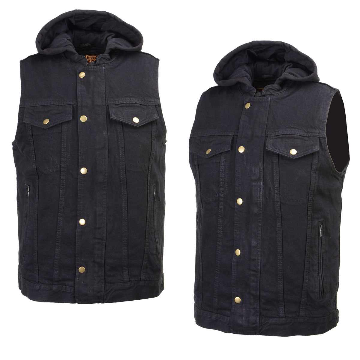 Milwaukee Leather MDM3020 Men's Black Denim '5-in-1' Club Style