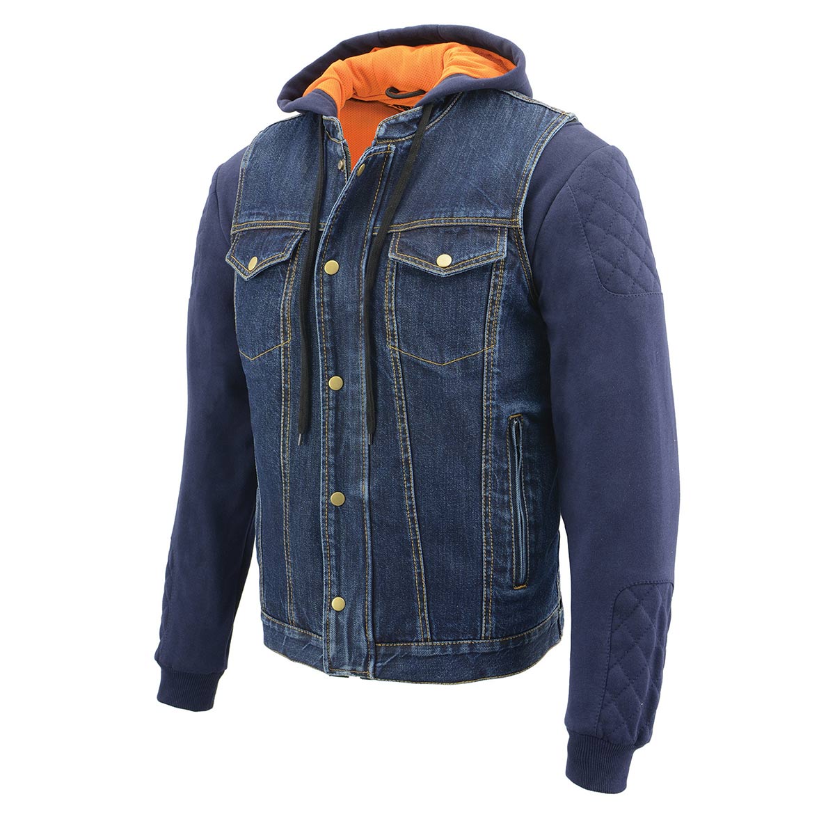 Milwaukee Leather MDM3020 Men's Blue Denim '5-in-1' Club Style
