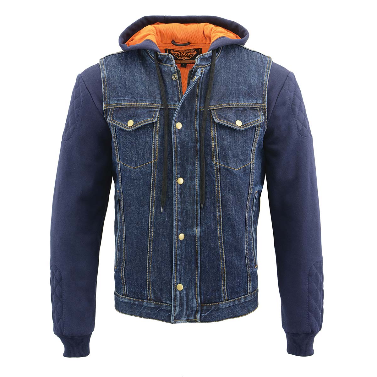 Milwaukee Leather MDM3020 Men's Blue Denim '5-in-1' Club Style