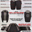 Milwaukee Leather Men's Rustic Black Denim Motorcycle Riding Vest with Removable Hoodie - MDM3082