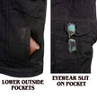 Milwaukee Leather Men's Rustic Black Denim Motorcycle Riding Vest with Removable Hoodie - MDM3082