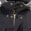 Milwaukee Leather Men's s Black Denim Club Style Motorcycle Vest w/ Removable Hoodie - MDM3083
