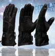 Milwaukee Leather MG7513 Men's Black ‘Heated’ Gauntlet Waterproof Winter Gloves with i-Touch