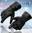 Milwaukee Leather MG7519SET Men’s Black Leather Heated Winter Gloves for Motorcycle Ski Hiking & i-Touch