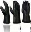 Milwaukee Leather MG7701 Women's Deer Skin Leather Insulated Gauntlet Gloves w/ i-Touch/Wiper Blade/Reflective Piping