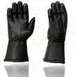 Milwaukee Leather MG7701 Women's Deer Skin Leather Insulated Gauntlet Gloves w/ i-Touch/Wiper Blade/Reflective Piping