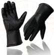 Milwaukee Leather MG7701 Women's Deer Skin Leather Insulated Gauntlet Gloves w/ i-Touch/Wiper Blade/Reflective Piping