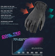 Milwaukee Leather MG7797 Women's Black Leather Motorcycle Rider Unlined Gloves w/ Cool-Tec Leather Treatement