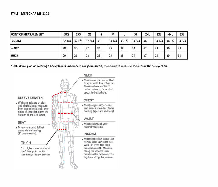 Milwaukee Leather Chaps for Men&