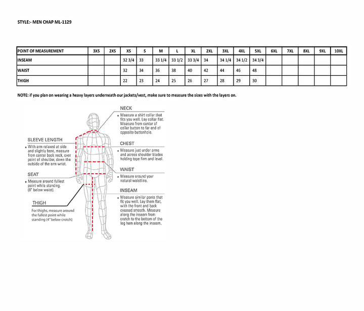 Milwaukee Leather Chaps for Men&