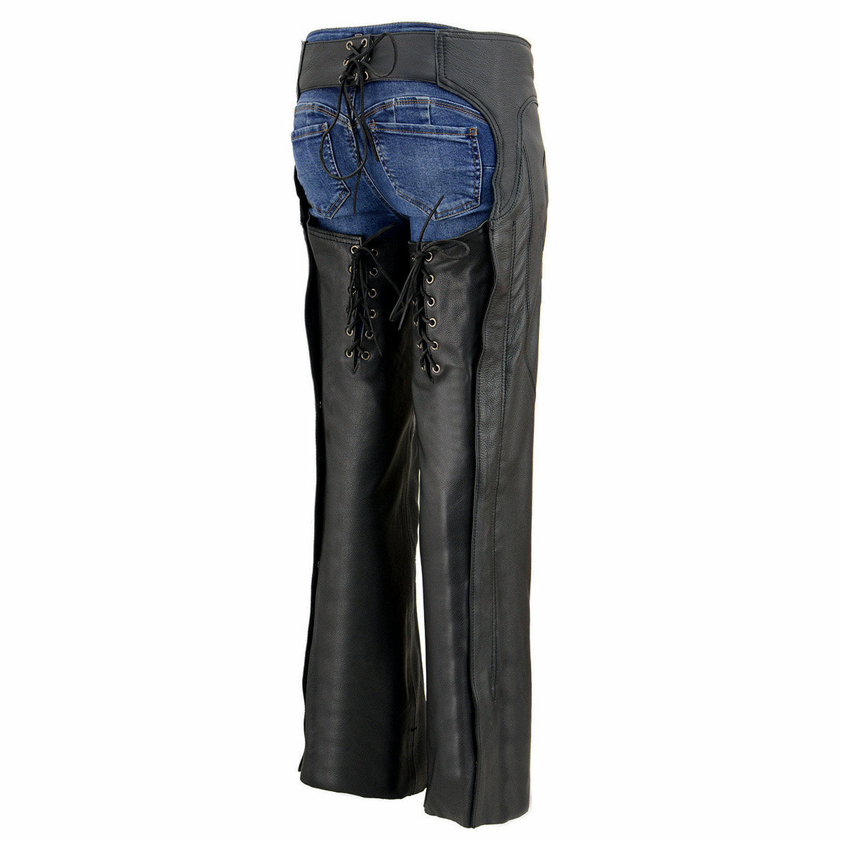 Milwaukee Leather SH1182 Chaps de moto en textile noir avec broderie tribale pour femmes – XL Milwaukee Leather SH1182 Chaps de moto en textile noir avec broderie tribale pour femmes – XL