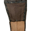Milwaukee Leather Men's Retro Brown Premium Leather Motorcycle Rider Chaps w/ Snap Out Thermal Liner/ 4-Pockets-ML1191RT