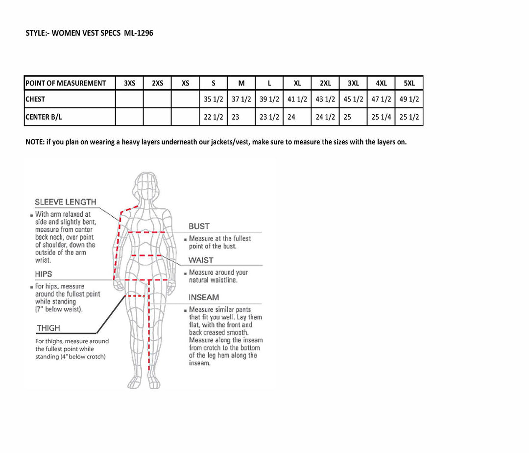 Milwaukee Leather ML1296 Women&
