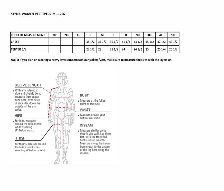 Milwaukee Leather ML1296 Women&