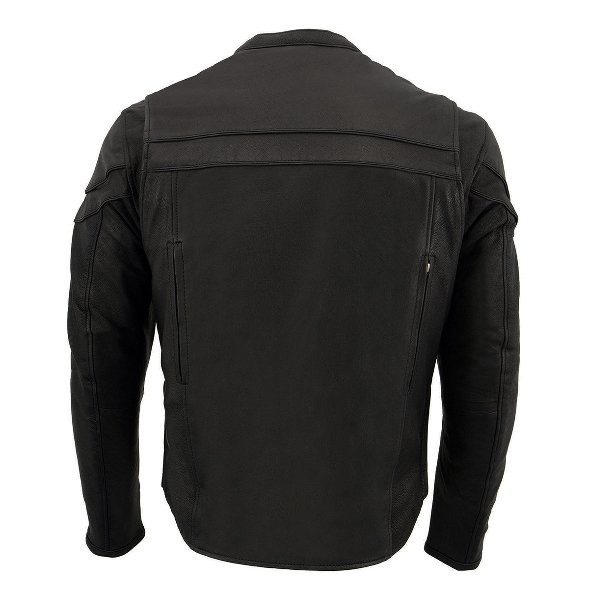 Milwaukee Leather ML1408 Men's Black 'Savage' Sporty Crossover Leather Jacket