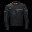 Milwaukee Leather ML1408RT Men's Retro Brown 'Savage' Sporty Crossover Retro Leather Jacket