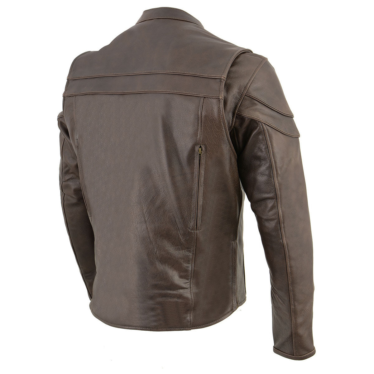 Milwaukee Leather ML1408RT Men's Retro Brown 'Savage' Sporty