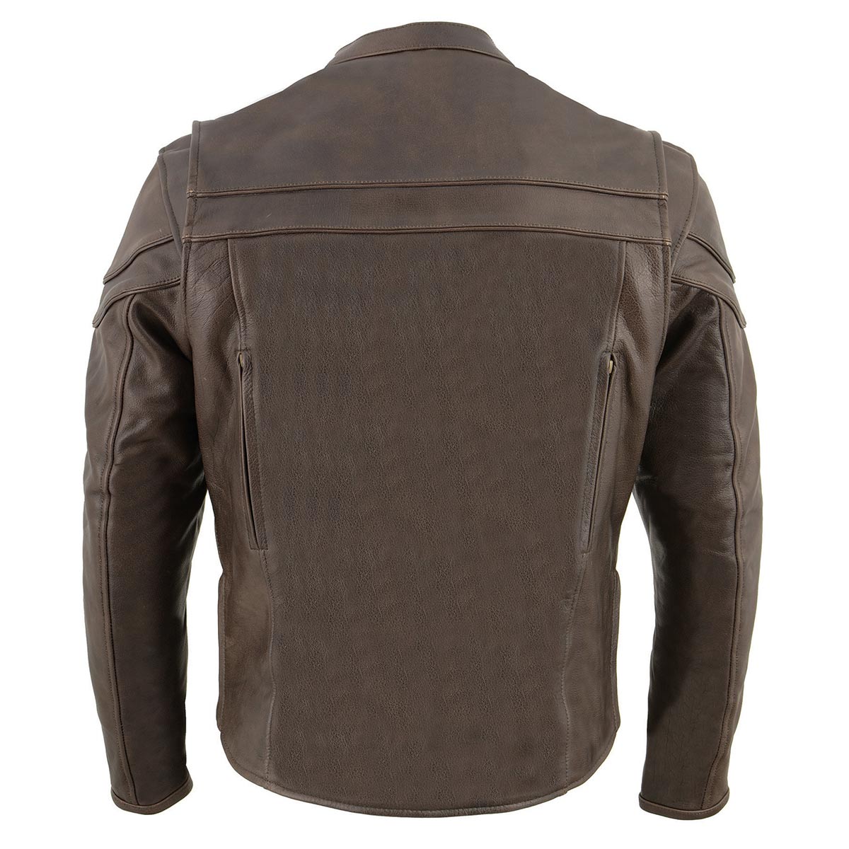 Milwaukee Leather ML1408RT Men's Retro Brown 'Savage' Sporty