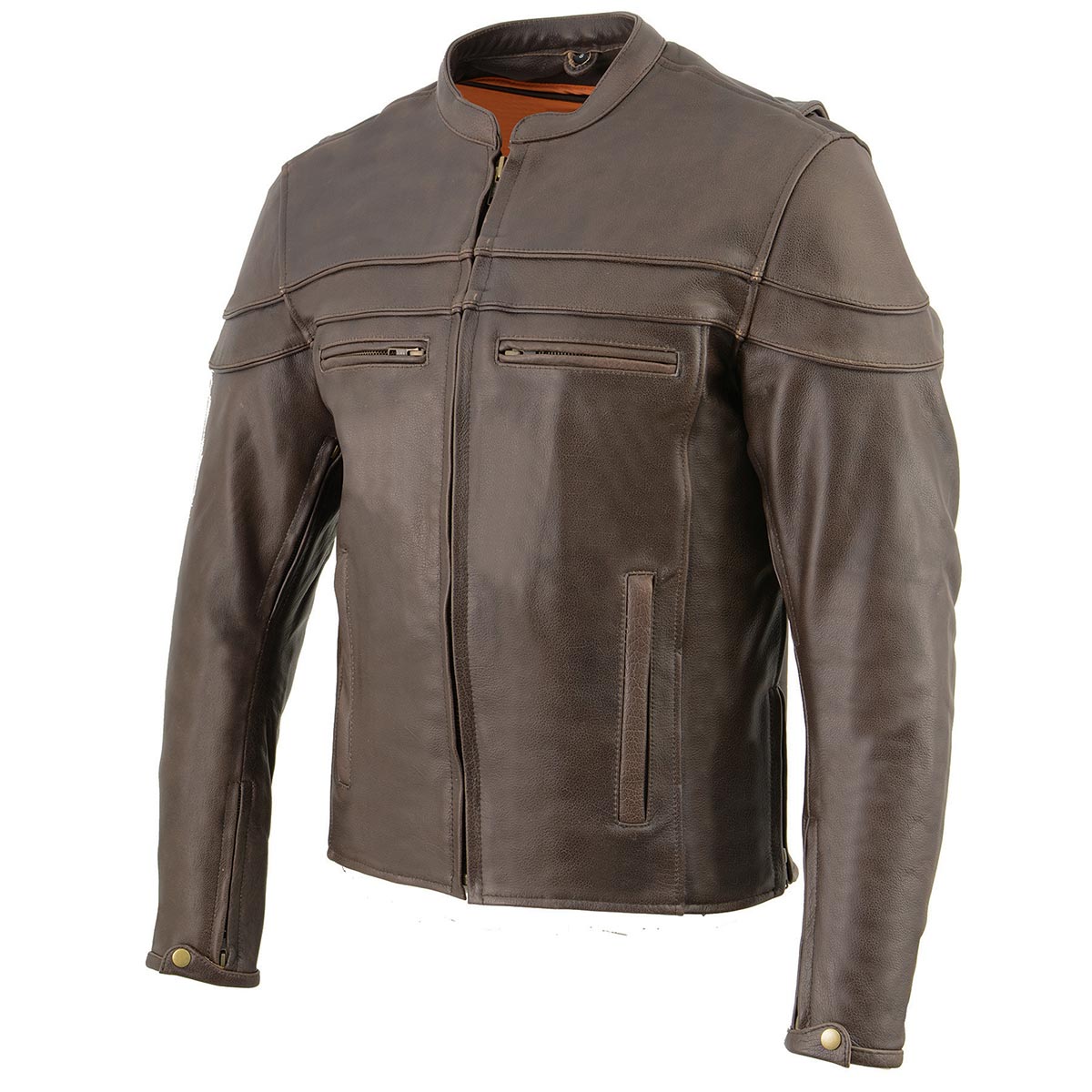 Milwaukee Leather ML1408RT Men's Retro Brown 'Savage' Sporty