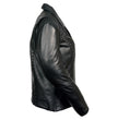 Milwaukee Leather ML1948 Women's Classic Riveted Motorcycle Black Leather Jacket