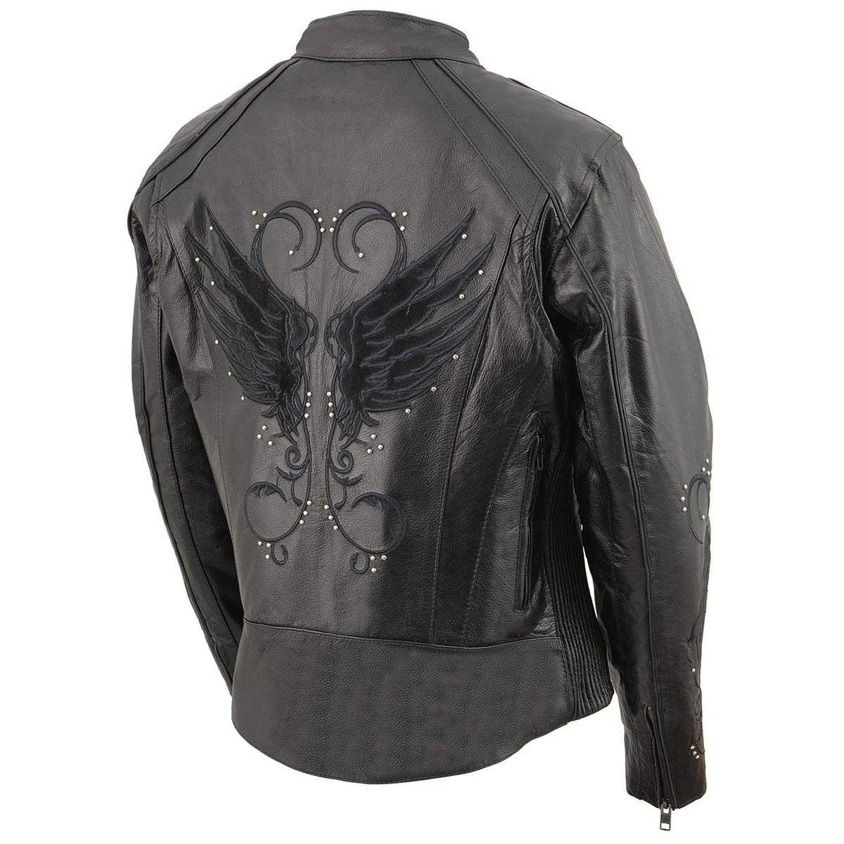 Milwaukee Leather X1952 Women's Embroidered Wing and Stud Design