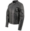 Milwaukee Leather ML1952 Women's Black 'Embroidered Wing and Stud Design' Leather Scooter Jacket