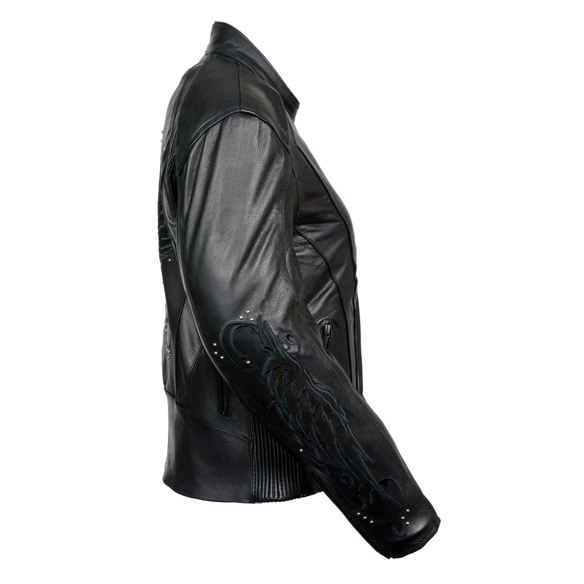 Milwaukee Leather X1952 Women's Embroidered Wing and Stud Design